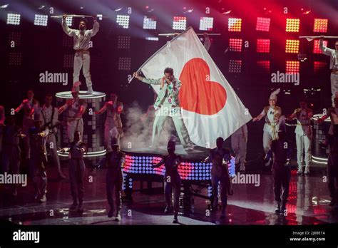 Mika Performing During The Eurovision Song Contest Grand Final On 14