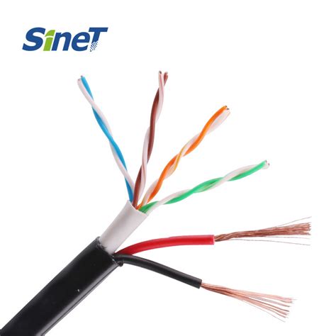 Outdoor Cat E Cable Utp Ftp Sftp With C Power Cable Siamese Network