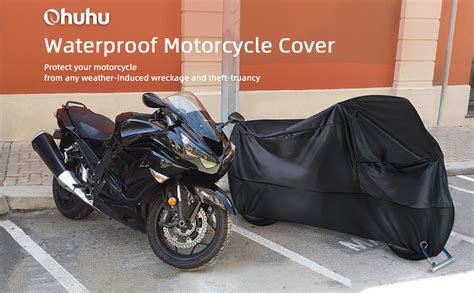 Ohuhu Motorcycle Cover All Season Universal Weather Premium Quality