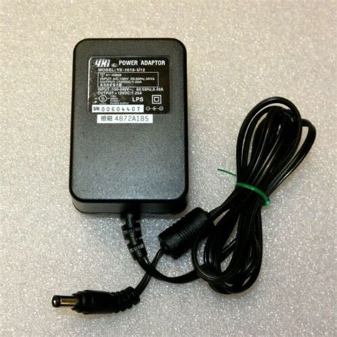 Yhi Power Supply Adapter Model Ys 1015 U12 Output 12vdc 1 25a Ebay