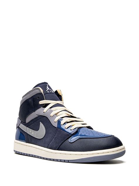 Jordan Air Mid Se Craft Obsidian Sneakers In Blue Modesens