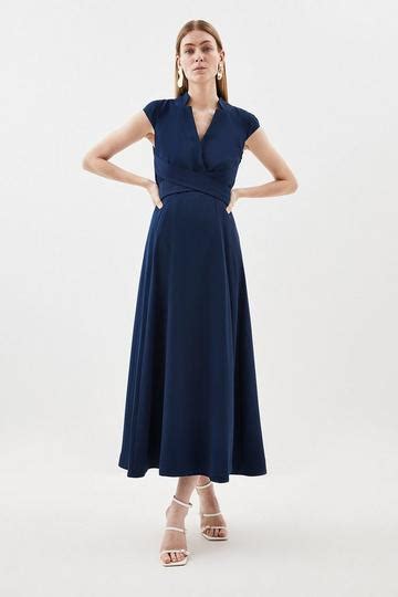 Navy Wedding Guest Dresses Navy Dresses For Wedding Guests Karen Millen Uk