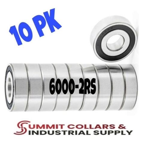 6000 2RS C3 EMQ Premium Rubber Sealed Ball Bearing 10x26x8 6000RS 10