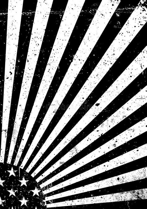 Black And White Grunge United States Of America Flag Abstract American