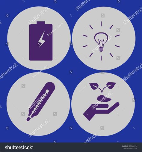 Environment Icon Environment Vector Icons Set Stock Vector Royalty