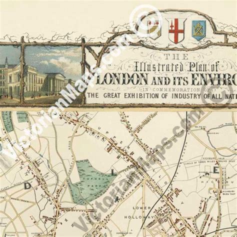 The Illustrated Plan Of London And Its Environs In Commemoration Of