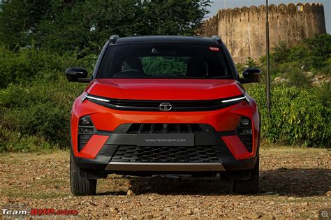 2023 Tata Nexon Facelift Review Team Bhp