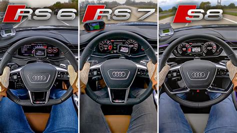 2021 Audi RS6 vs. RS7 vs. S8: Autobahn Acceleration Battle Has ...