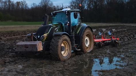 Valtra t174 Ciężka orka Wiosna 2024 Kuhn Dźwięk silnika Akcja