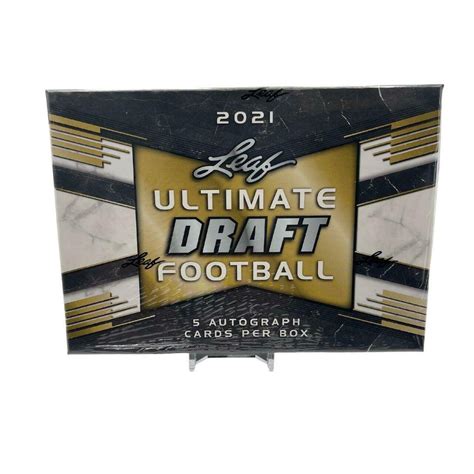 2021 Leaf Ultimate Draft Football Hobby Box 819110013844