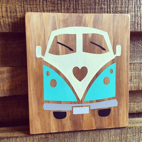 Vw Van Decor Vw Bus Wall Decor Small Sign By Sweetmintcreations