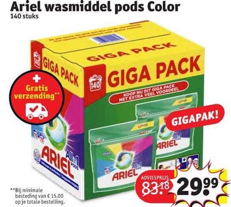 Ariel Wasmiddel Pods Color Aanbieding Bij Kruidvat Folders Nl