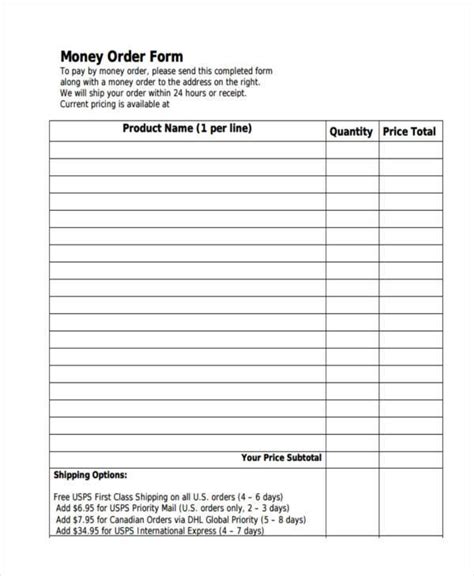 Moneygram Money Order Template