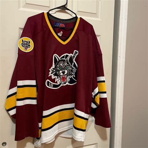 SP CHICAGO WOLVES JERSEY - SIZE L FITS WELL, NOT... - Depop