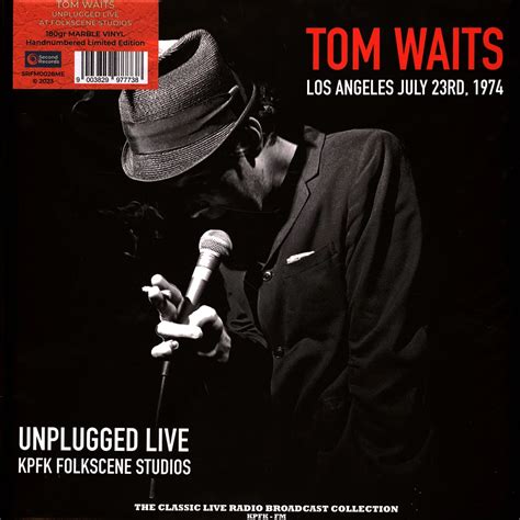 Tom Waits Unplugged Live At Folkscene Studios Orange Marble Vinyl