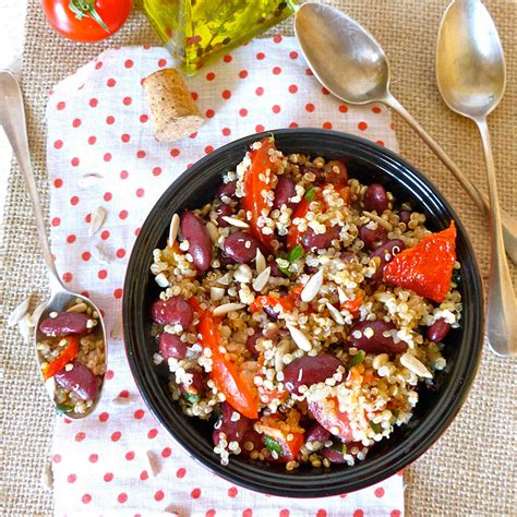 Salade Am Ricaine Aux Haricots Rouges Quinoa Tomates Fra Ches Et