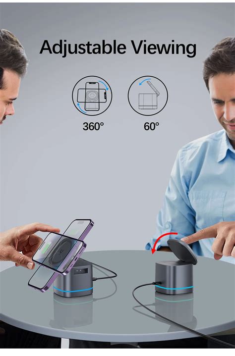 3 In 1 Magnetic Wireless Cube Charger,Mag-safe Compatible,15w Fast