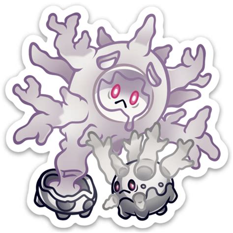 Galarian Corsola & Cursola Vinyl Sticker · PRINCEOFSPIRITS · Online ...