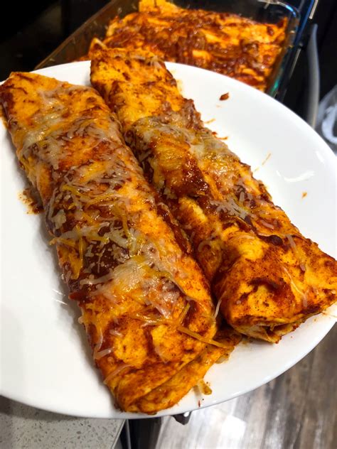 Chicken Enchiladas With Red Sauce • Oh Snap Lets Eat