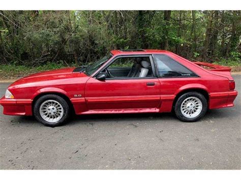 Scarlet Red 1987 Ford Mustang