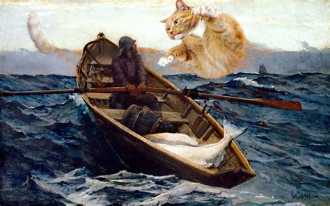 Solve Ginger Fog Warning Winslow Homer FATCATART Jigsaw Puzzle Online