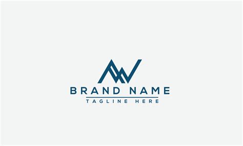 AW Logo Design Template Vector Graphic Branding Element. 10483523 ...