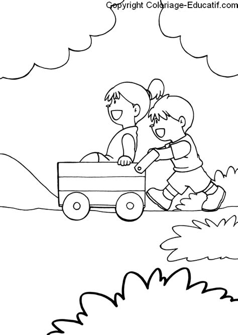 Coloriage Educatif Coloriage Enfant Les Amis De Cl On