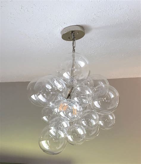 Clear Cloud Bubbles Chandelier Etsy