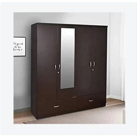 Brown Feet Pre Laminated Particle Board Wardrobe For Home At Rs