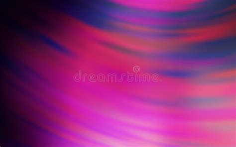 Dark Purple Pink Vector Backdrop With Bent Lines Stock Vector