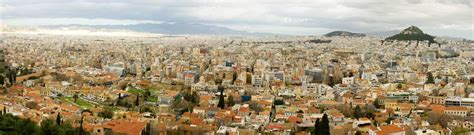 Panoramic bird's eye view of Athens from Akropolis hill | Stock image | Colourbox