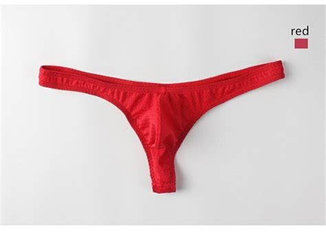 3Pack Bikini Sexy G Strings Gay Penis Pouch Low Waist Solid Color Men