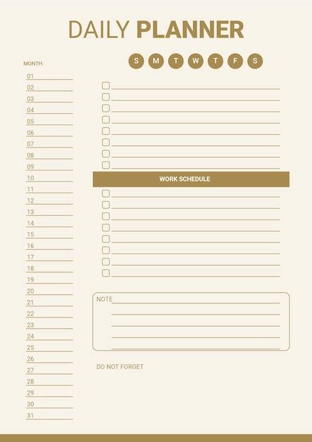 Premium Vector Daily Planner Template Planner With Place For Notes On