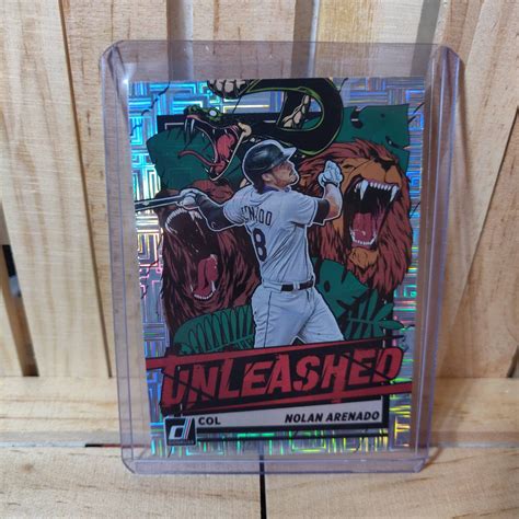 Nolan Arenado 2021 Panini Donruss Baseball Card Unleashed Etsy