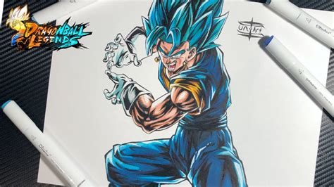 Dibujando A Vegetto SSJ Blue Drawing SSJ Blue Vegito Dragon Ball