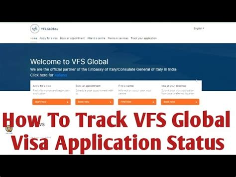 How To Track Vfs Global Visa Application Status Online How To Track