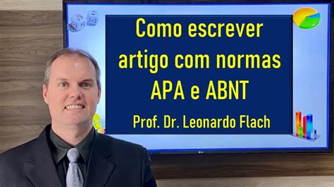 Como Escrever Um Artigo Científico Com Normas Apa E Abnt Youtube