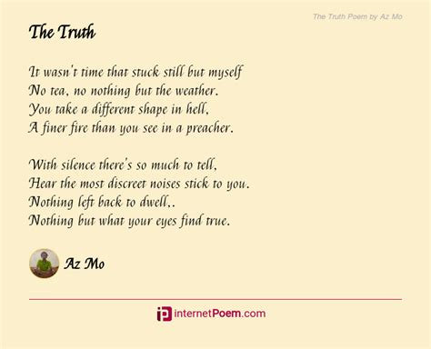 The Truth Poem By Az Mo