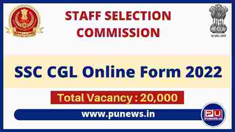 Ssc Cgl Online Form Notification Date Registration