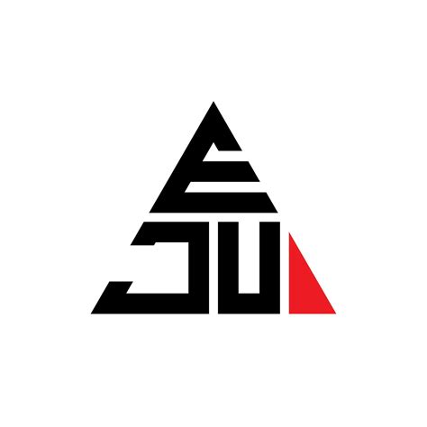 Eju Triangle Letter Logo Design With Triangle Shape Eju Triangle Logo