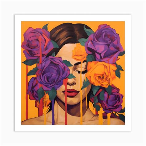 Purple Roses 1 Art Print By Nora Gad Fy