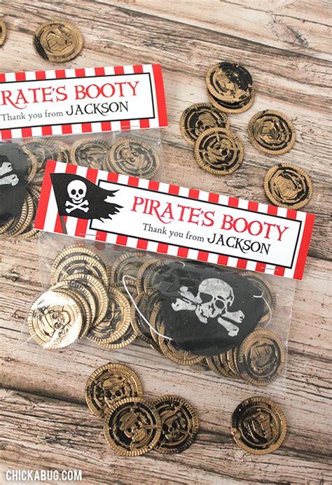 Quick, easy, AWESOME pirate party favors - Chickabug