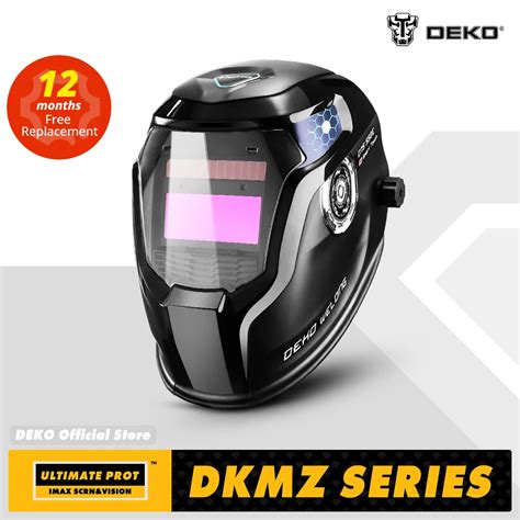 Deko Mz Series Electric Welding Mask Skull Solar Auto Darkening