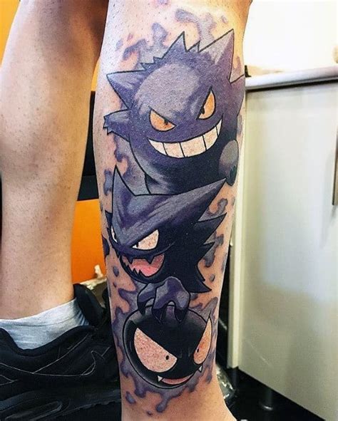 60 Gengar Tattoo Designs For Men Pokemon Ink Ideas