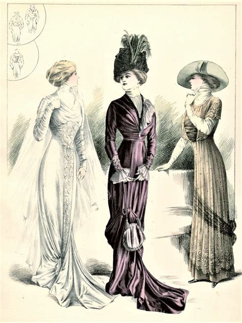 De Gracieuse 1910 Fashion Illustration Vintage Edwardian Fashion