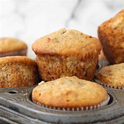 Moist And Fluffy Banana Nut Muffins Beyond Frosting