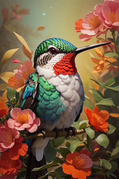 Hummingbird Ai Digital Art By Dreamz Fine Art America