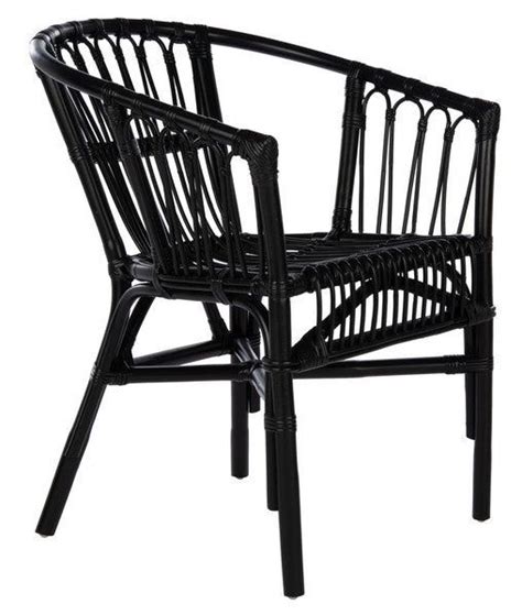 Adriana Black Rattan Accent Chair Set Of 2 Accent Chair Set Accent