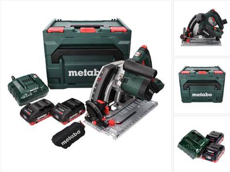 Metabo KT 18 LTX 66 BL Akku Tauchkreissäge 18 V 165 mm 2x Akku 4 0 Ah