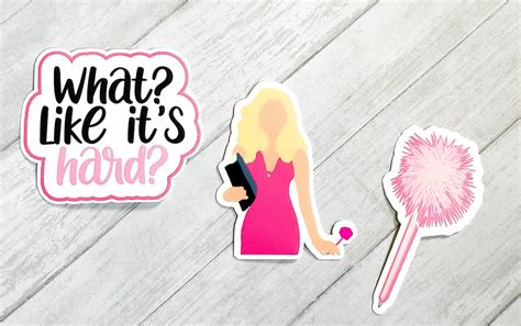 Legally Blonde Elle Woods Sticker Set Etsy